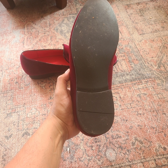 Santimon Red Velvet Slippers - Picture 3 of 3